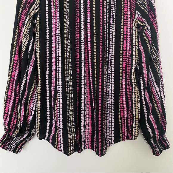 Maeve Anthropologie Colette Peasant Boho Blouse Balloon Sleeve Striped Print - Picture 11 of 16